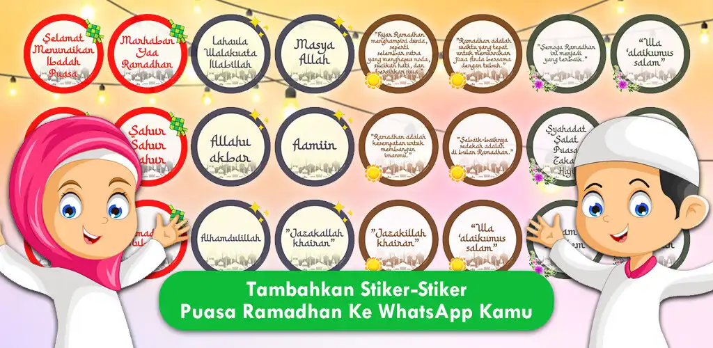 Play Stiker Puasa 2022 WAStickerApp  and enjoy Stiker Puasa 2022 WAStickerApp with UptoPlay