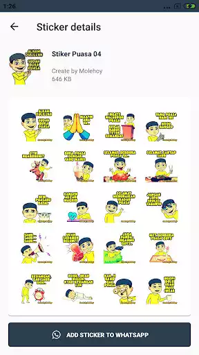 Play Stiker Puasa Ramadhan WAStickerApps  and enjoy Stiker Puasa Ramadhan WAStickerApps with UptoPlay
