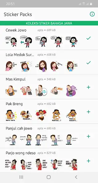 Play Stiker WA Lucu Bahasa Jawa as an online game Stiker WA Lucu Bahasa Jawa with UptoPlay