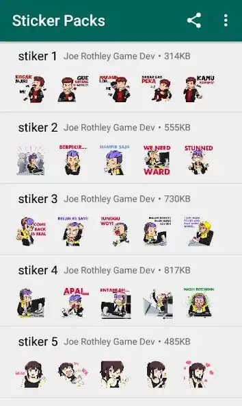 Play Stiker WA Lucu Indonesia as an online game Stiker WA Lucu Indonesia with UptoPlay