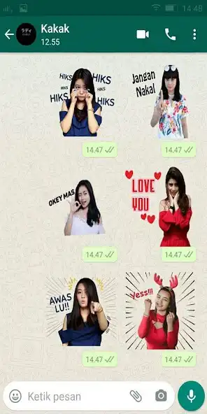 Play Stiker WA Lucu WAStickerApps as an online game Stiker WA Lucu WAStickerApps with UptoPlay