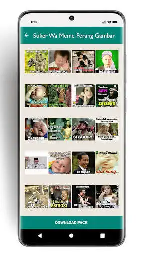 Play Stiker Wa Meme Perang Gambar as an online game Stiker Wa Meme Perang Gambar with UptoPlay