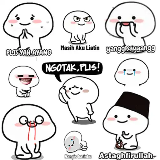 Play Stiker WA Pentol Lucu Bergerak APK