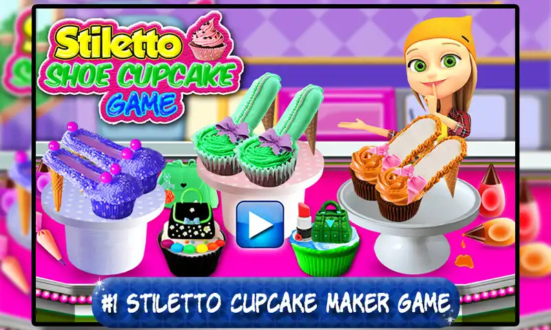 Play Stiletto Shoe Cupcake Maker Game! DIY Cooking  and enjoy Stiletto Shoe Cupcake Maker Game! DIY Cooking with UptoPlay