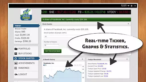 Play Stock Broker Game - $10K free!