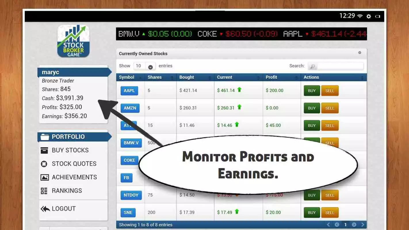 Play Stock Broker Game - $10K free!