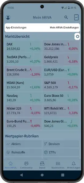 Play Stocks  Markets - ARIVA.DE as an online game Stocks  Markets - ARIVA.DE with UptoPlay