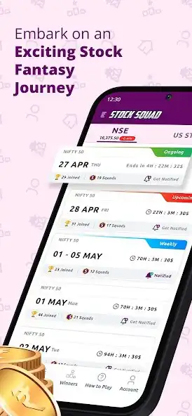 Play Stock Squad: Fantasy Stock App as an online game Stock Squad: Fantasy Stock App with UptoPlay