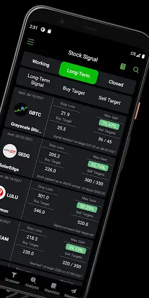Play Stocks Signal - Stock Screener as an online game Stocks Signal - Stock Screener with UptoPlay