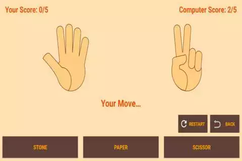 Play Stone Paper Scissors as an online game Stone Paper Scissors with UptoPlay