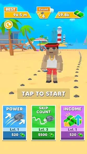 Play Stone Skipping 3D  and enjoy Stone Skipping 3D with UptoPlay
