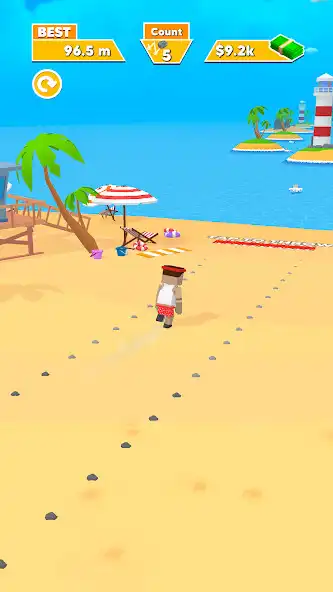 Play Stone Skipping 3D as an online game Stone Skipping 3D with UptoPlay