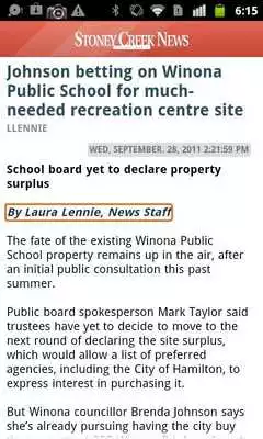 Play Stoney Creek News
