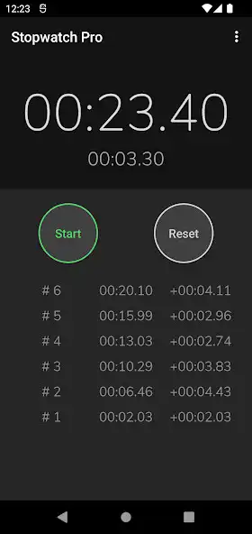 Play Stopwatch Pro as an online game Stopwatch Pro with UptoPlay