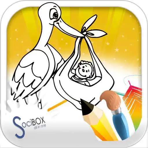 Free play online stork coloring book  APK