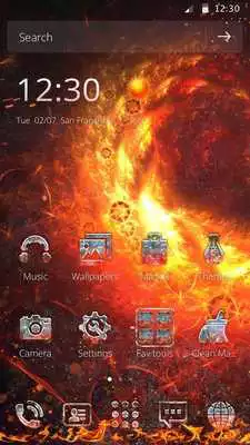 Play Storm Launcher Metal Icons Theme