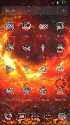 Play Storm Launcher Metal Icons Theme