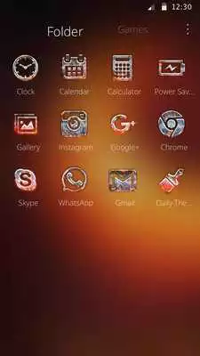 Play Storm Launcher Metal Icons Theme