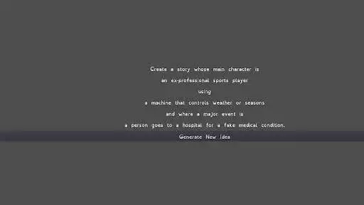 Play Story Idea Generator and enjoy Story Idea Generator with UptoPlay Play Story Idea Generator and enjoy Story Idea Generator with UptoPlay