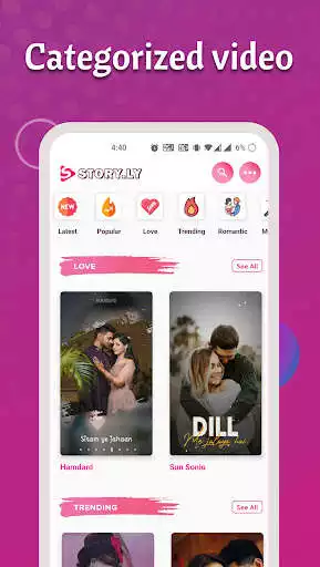 Play Story.ly: Video Status Maker as an online game Story.ly: Video Status Maker with UptoPlay