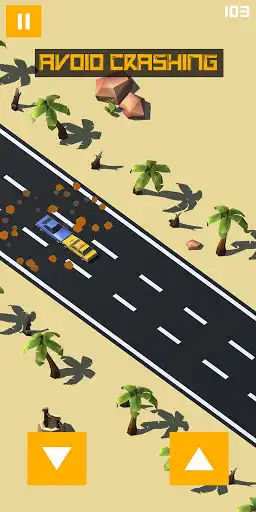 Play Straight Drive - A Fun Distance Driving Game as an online game Straight Drive - A Fun Distance Driving Game with UptoPlay