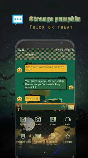 Play Strange Pumpkin for Handcent Next SMS  and enjoy Strange Pumpkin for Handcent Next SMS with UptoPlay