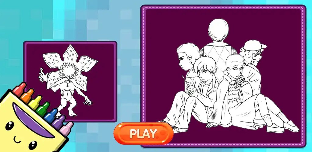 Play Stranger Things Coloring Games  and enjoy Stranger Things Coloring Games with UptoPlay