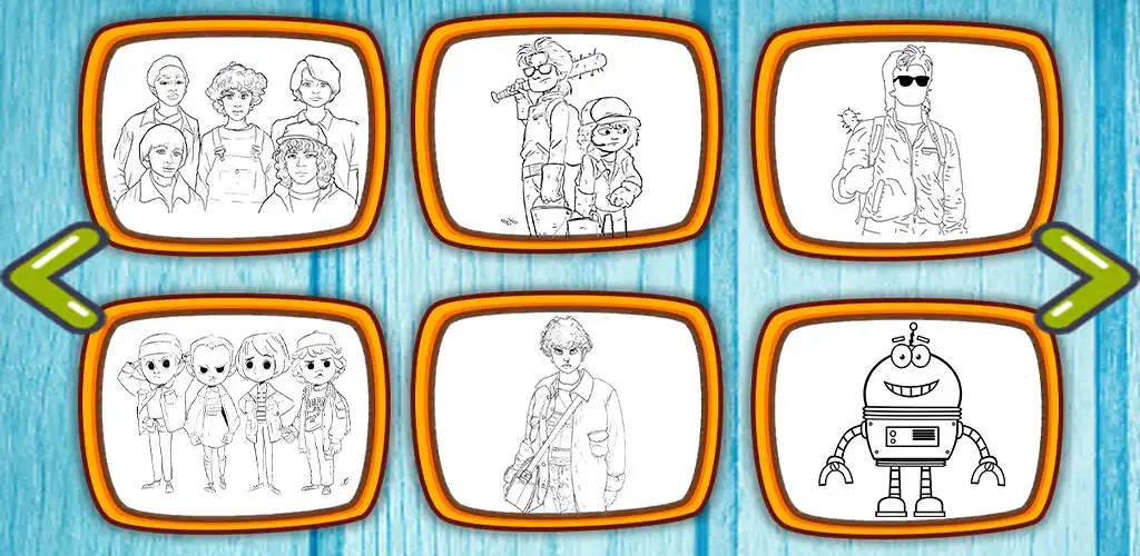 Play Stranger Things Coloring Games as an online game Stranger Things Coloring Games with UptoPlay