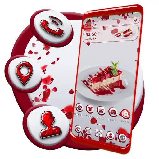Play Strawberry Cake Slice Launcher APK