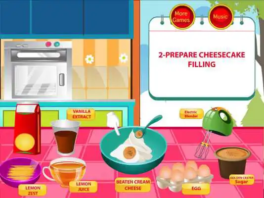 Play Strawberry Cheesecake Cooking