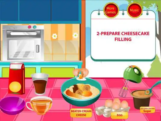 Play Strawberry Cheesecake Cooking