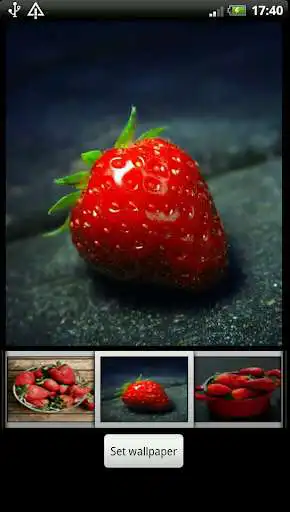Play Strawberry HD Wallpaper