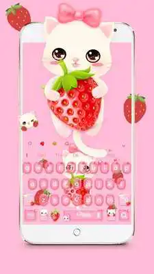 Play Strawberry Kitty Cartoon Keyboard Theme Play Strawberry Kitty Cartoon Keyboard Theme