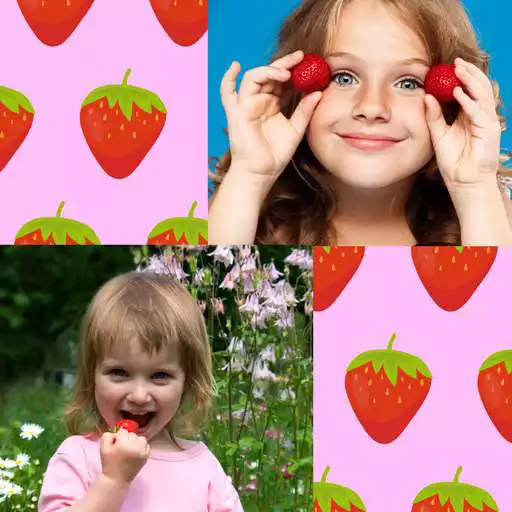 Free play online Strawberry Photo Collage  APK