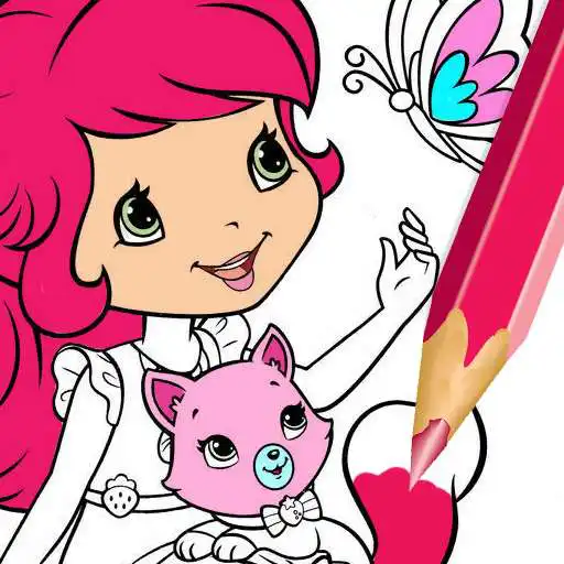 Free play online Strawberry Princess Girl Coloring Book APK