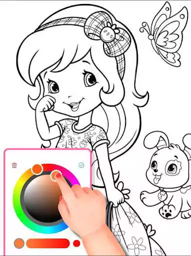 Play Strawberry Princess Girl Coloring Book