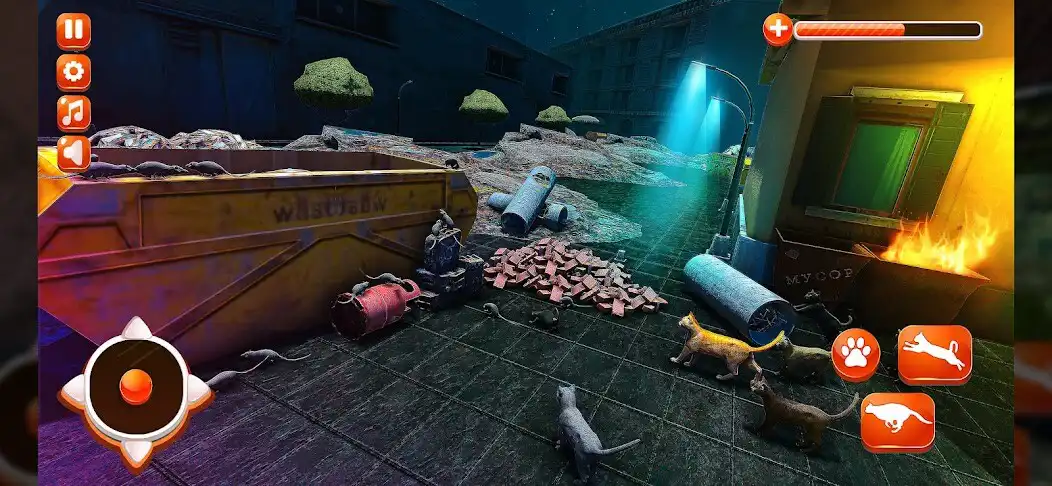 Play Stray Cat Game City Simulator as an online game Stray Cat Game City Simulator with UptoPlay