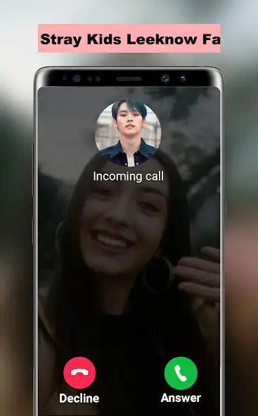 Play Stray Kids Leeknow Fake Call  and enjoy Stray Kids Leeknow Fake Call with UptoPlay