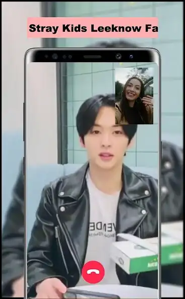 Play Stray Kids Leeknow Fake Call as an online game Stray Kids Leeknow Fake Call with UptoPlay