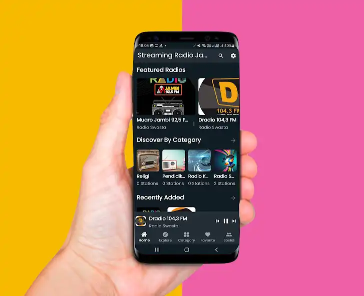 Play Streaming Radio Jambi  and enjoy Streaming Radio Jambi with UptoPlay