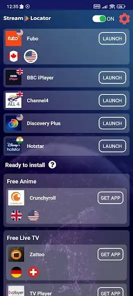Play StreamLocator VPN as an online game StreamLocator VPN with UptoPlay
