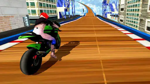 Play Street Bike Mega Ramp Jump as an online game Street Bike Mega Ramp Jump with UptoPlay