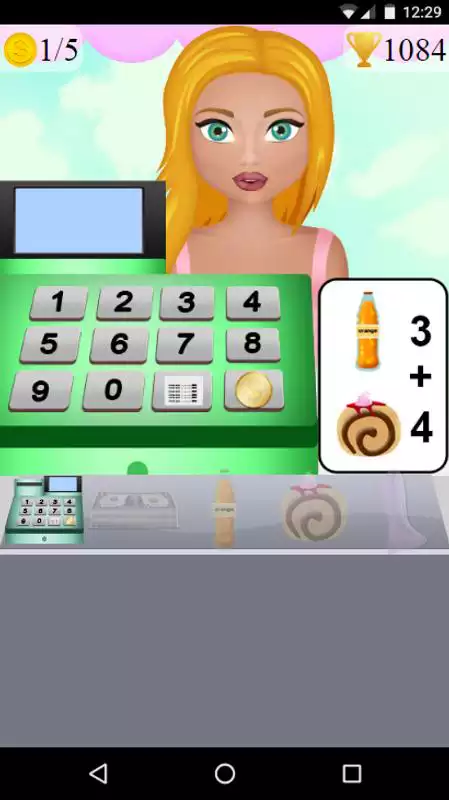 Play street food cashier game