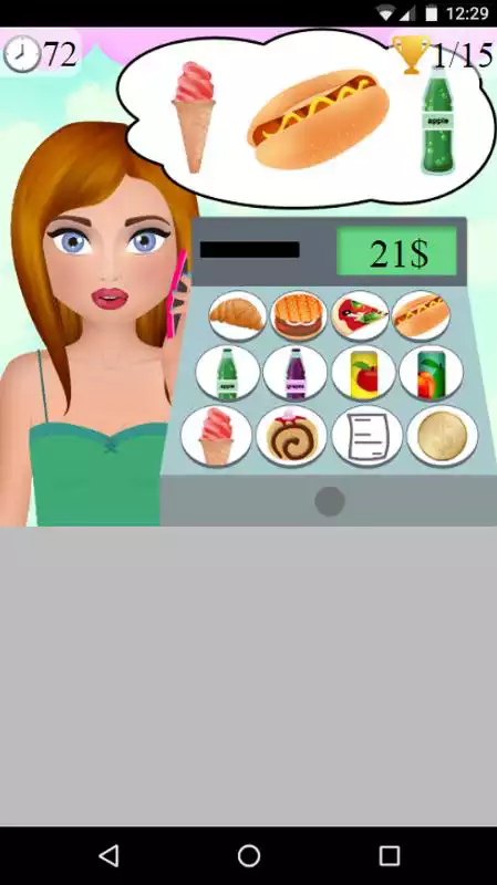 Play street food cashier game