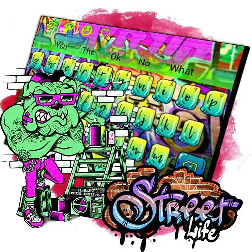 Run free android online Street Life Graffiti Keyboard APK