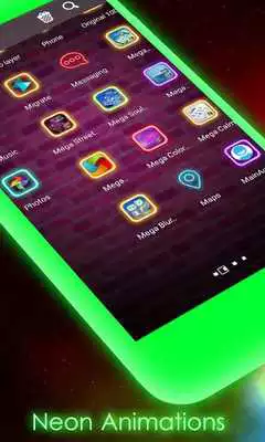 Play Street Neon MegaLauncher Theme