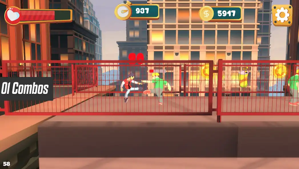 Play Street Run: Parkour Masters 3D as an online game Street Run: Parkour Masters 3D with UptoPlay