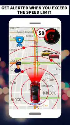 Play Street View Speed Camera  Detector  Speedo Meter