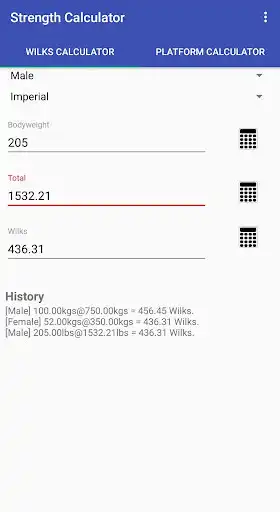 Play Strength Calculator as an online game Strength Calculator with UptoPlay