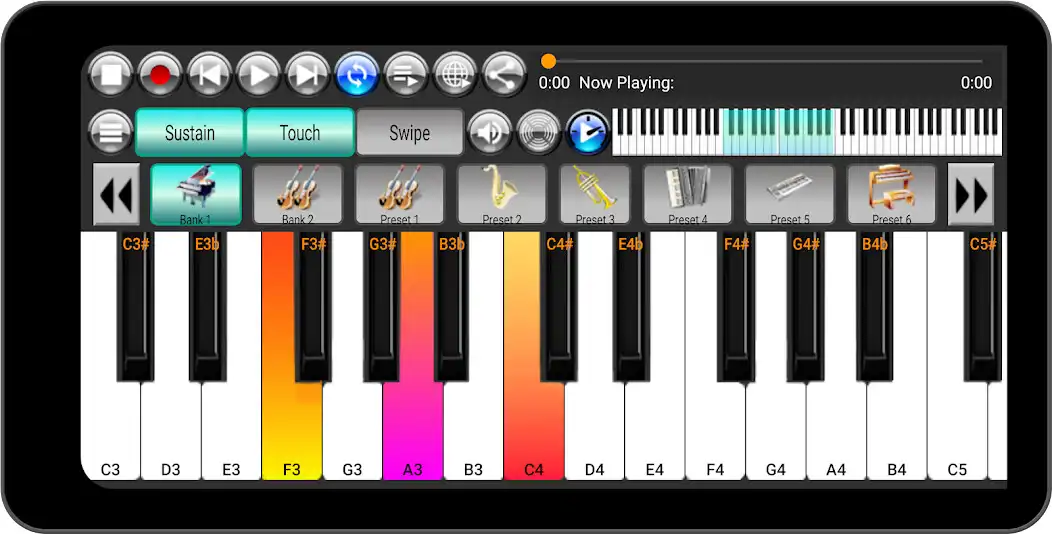 Play Strings And Piano Keyboard Pro  and enjoy Strings And Piano Keyboard Pro with UptoPlay